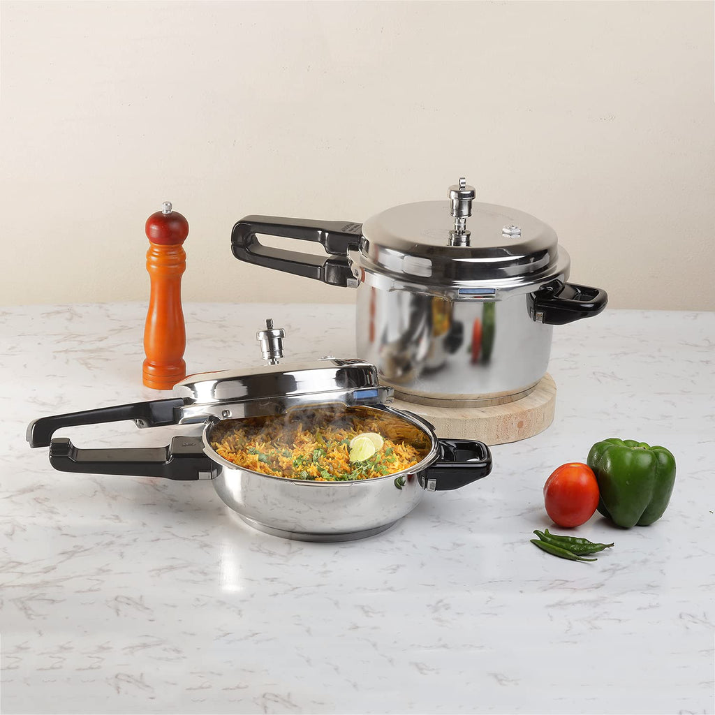 Stainless Steel Pressure Cooker, Outer Lid, 2 Litre P338