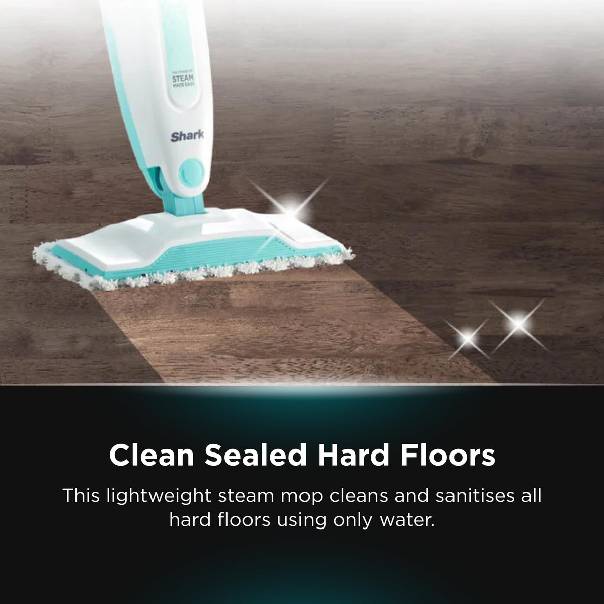 White Steam Mop Hard Floor Cleaner with XL Removable Water Tank P8552