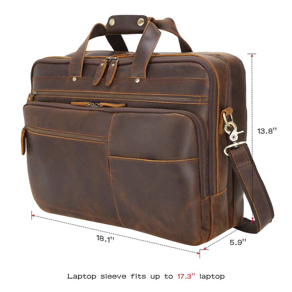 X-Large Full Grain Leather Briefcase E84587