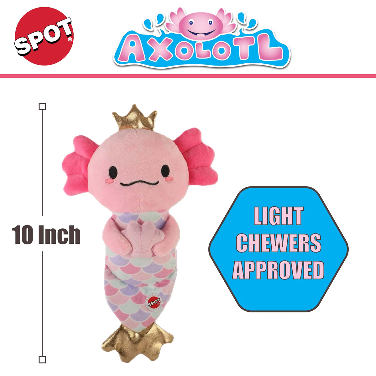 10″ Soft Plush Dog Toy with Squeaker A526