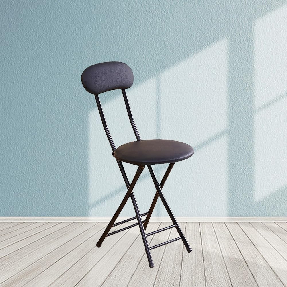 18 Inch Folding Bar Stool with Backrest O225158