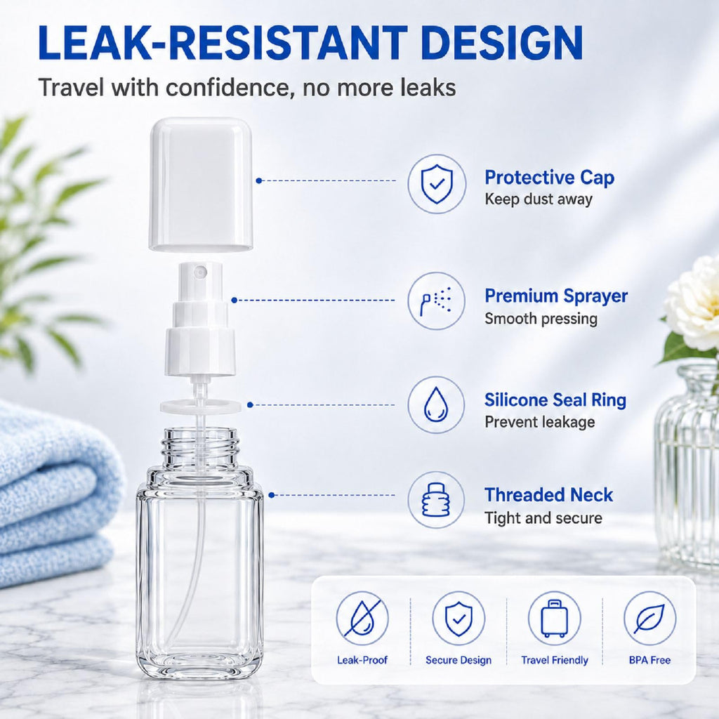 2 Pack 2.7oz Fine Mist Spray Bottles C480