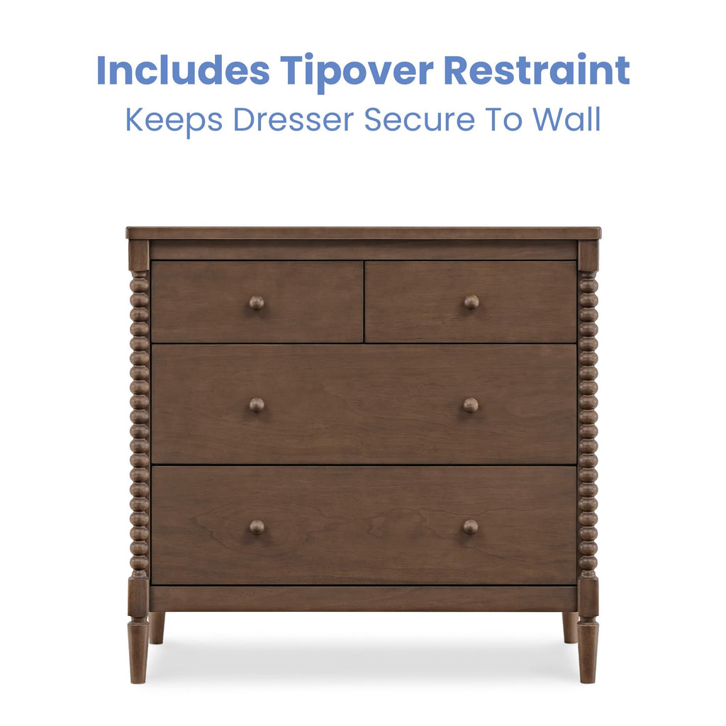 4 Drawer Dresser with Changing Top B889