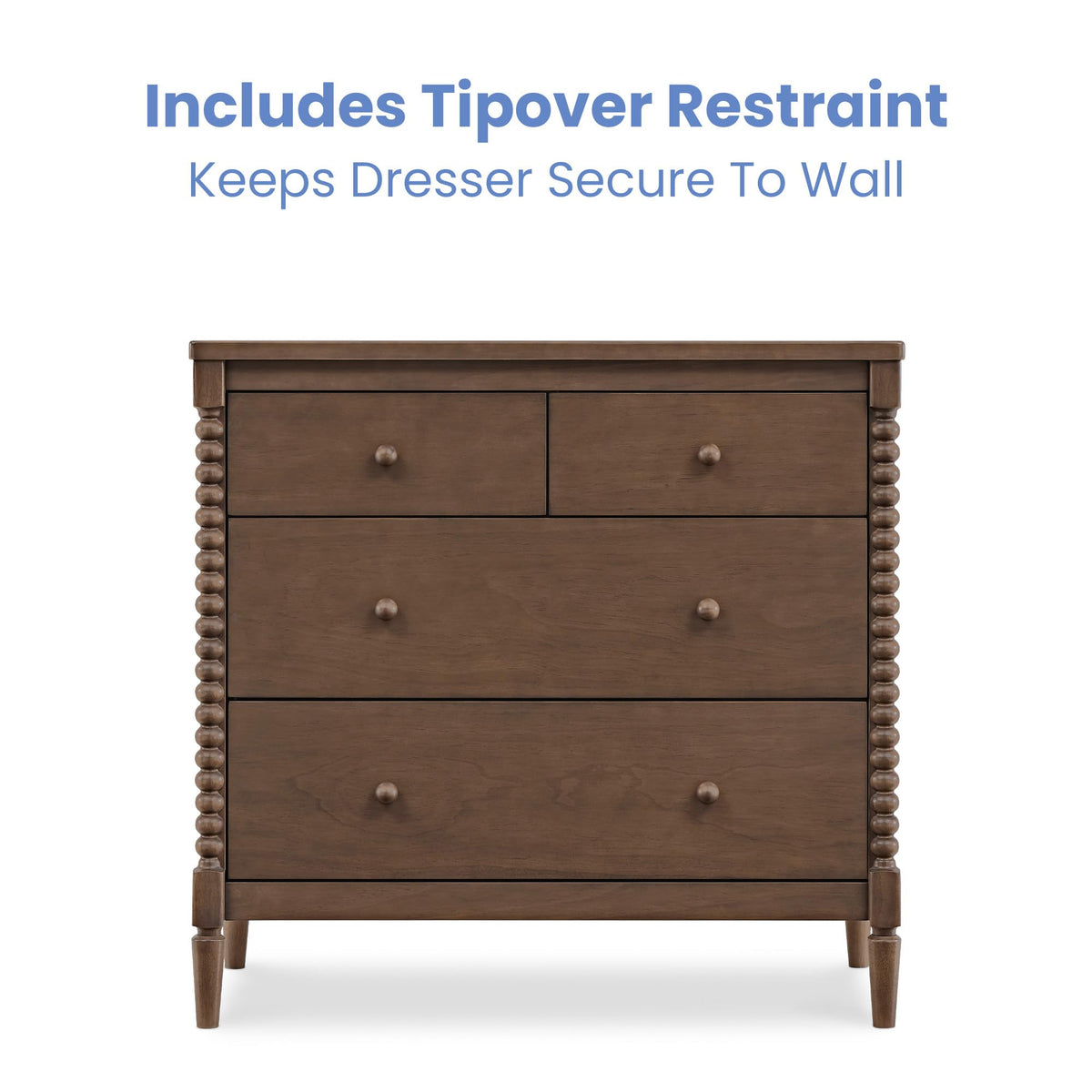 4 Drawer Dresser with Changing Top B889