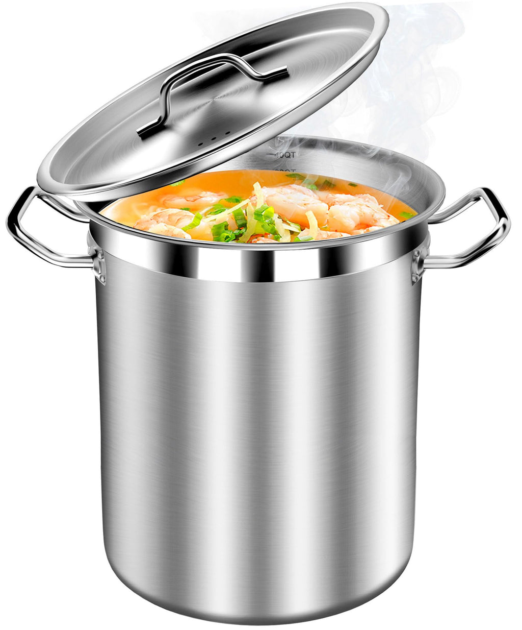 40 Quart Stainless Steel Stockpot with Lid O863943