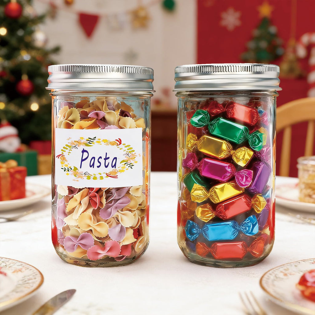24 Pack 12 oz Mason Jars with Lids X17843