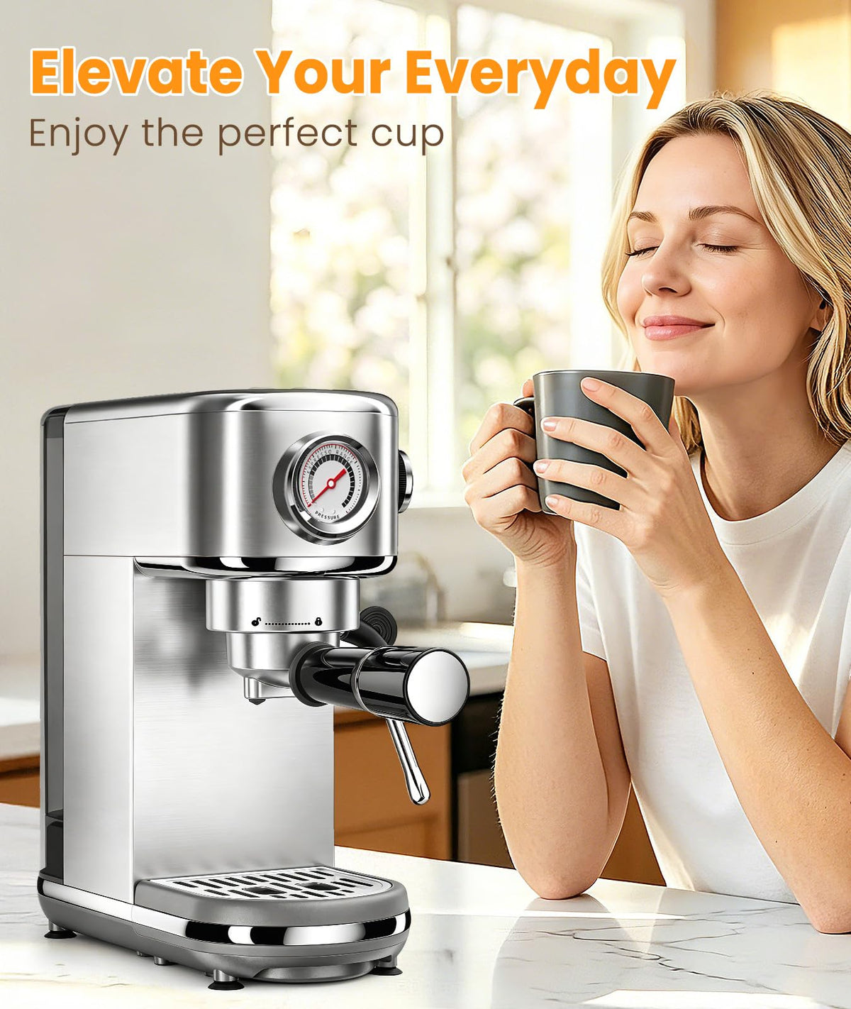 20 Bar Espresso Machine with Milk Frother T40926