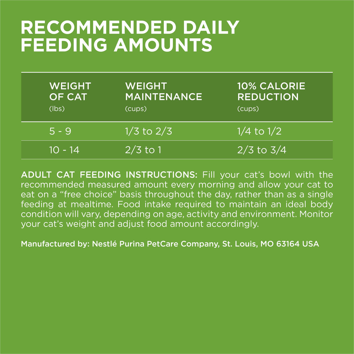 Indoor Weight Control Dry Cat Food 16 lb Bag V958050