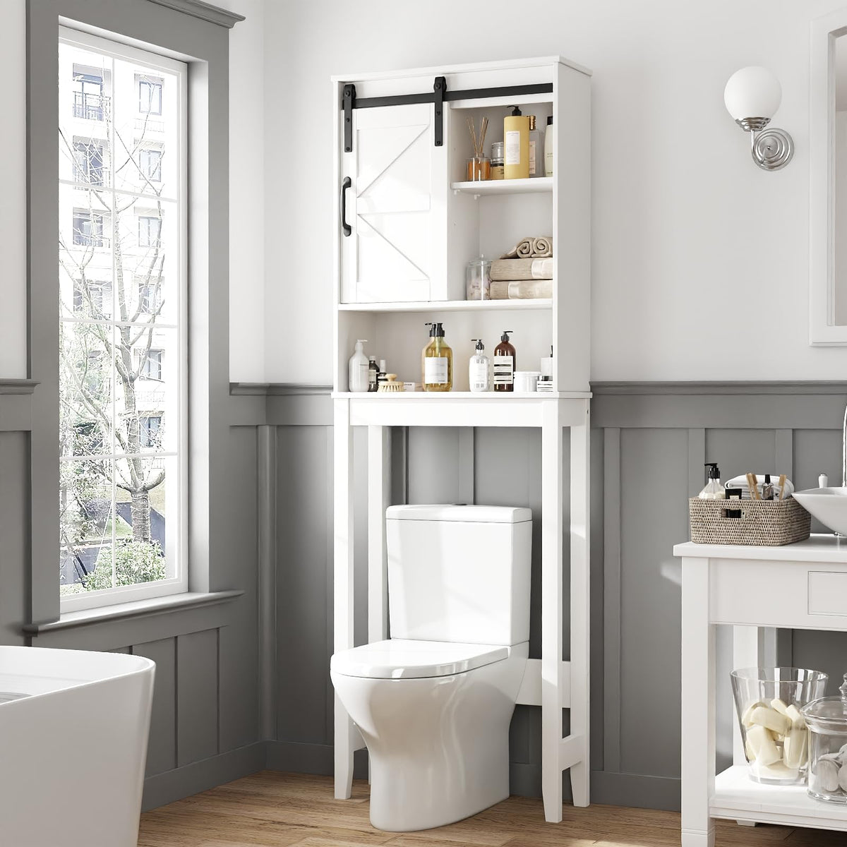 Over The Toilet Storage Cabinet, White D260769