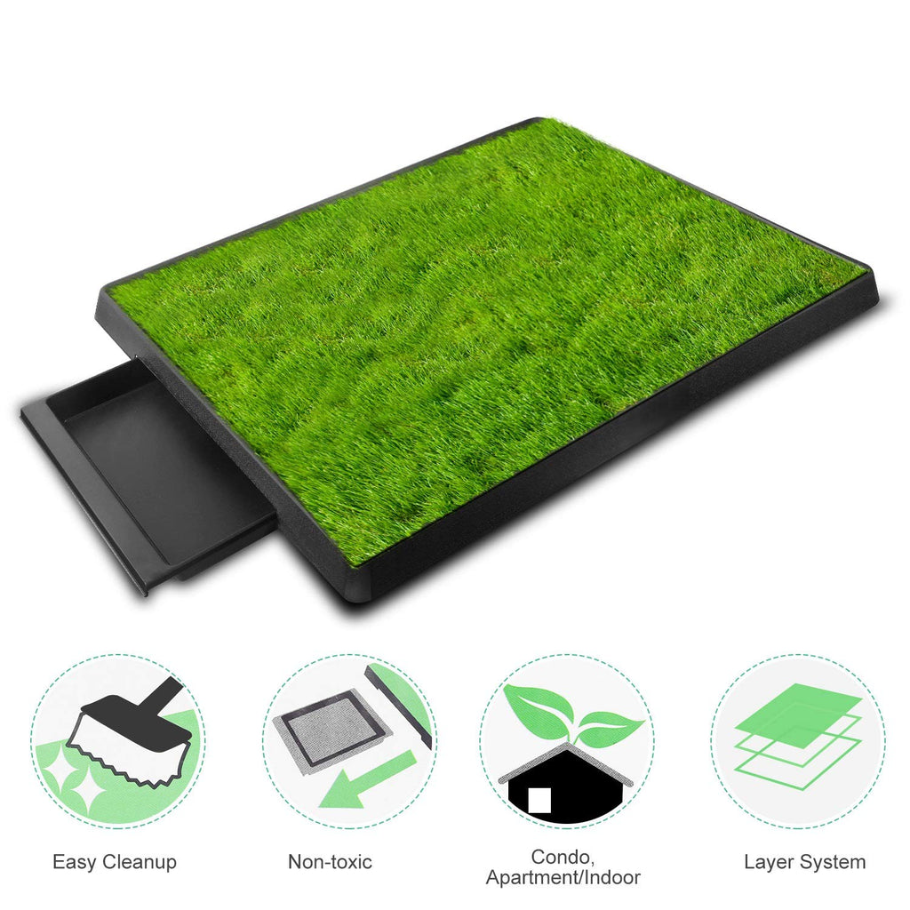 Indoor Dog Potty Grass Pad with Tray F799906
