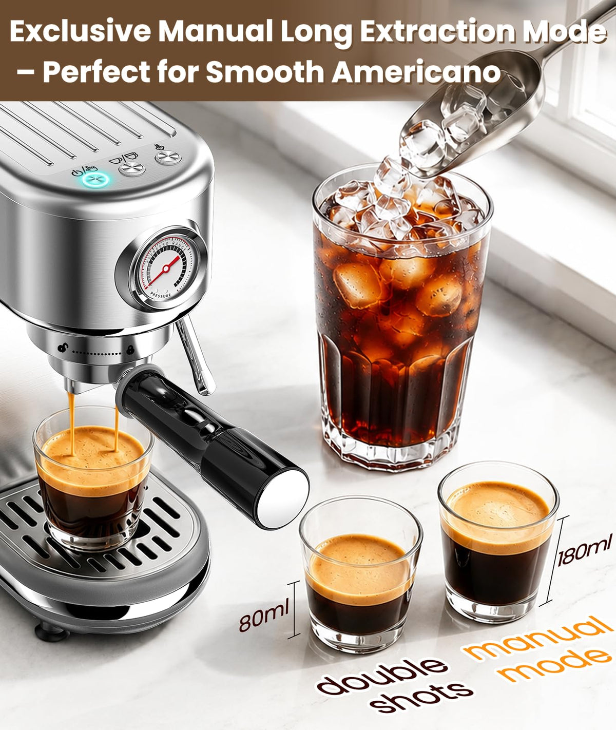 20 Bar Espresso Machine with Milk Frother T40926