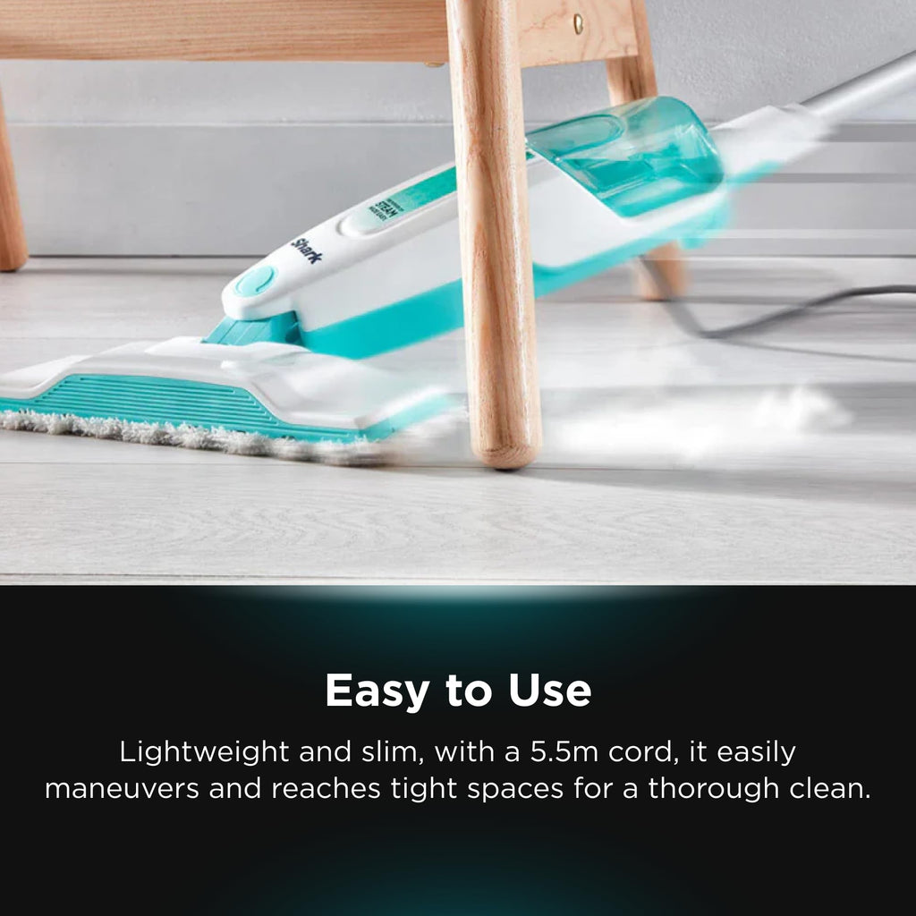 White Steam Mop Hard Floor Cleaner with XL Removable Water Tank P8552