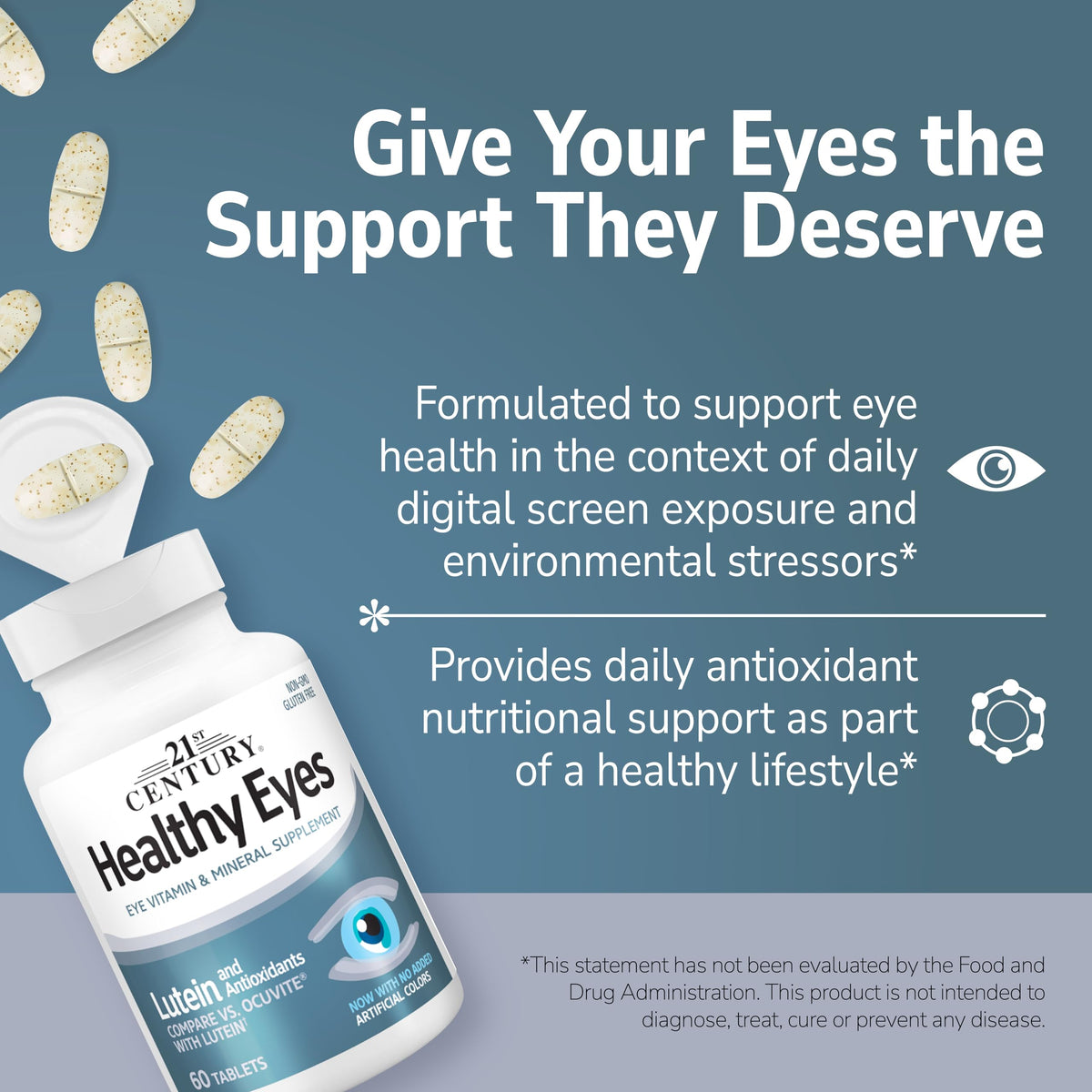 Lutein Vision Support Tablets, 60 Count J76272
