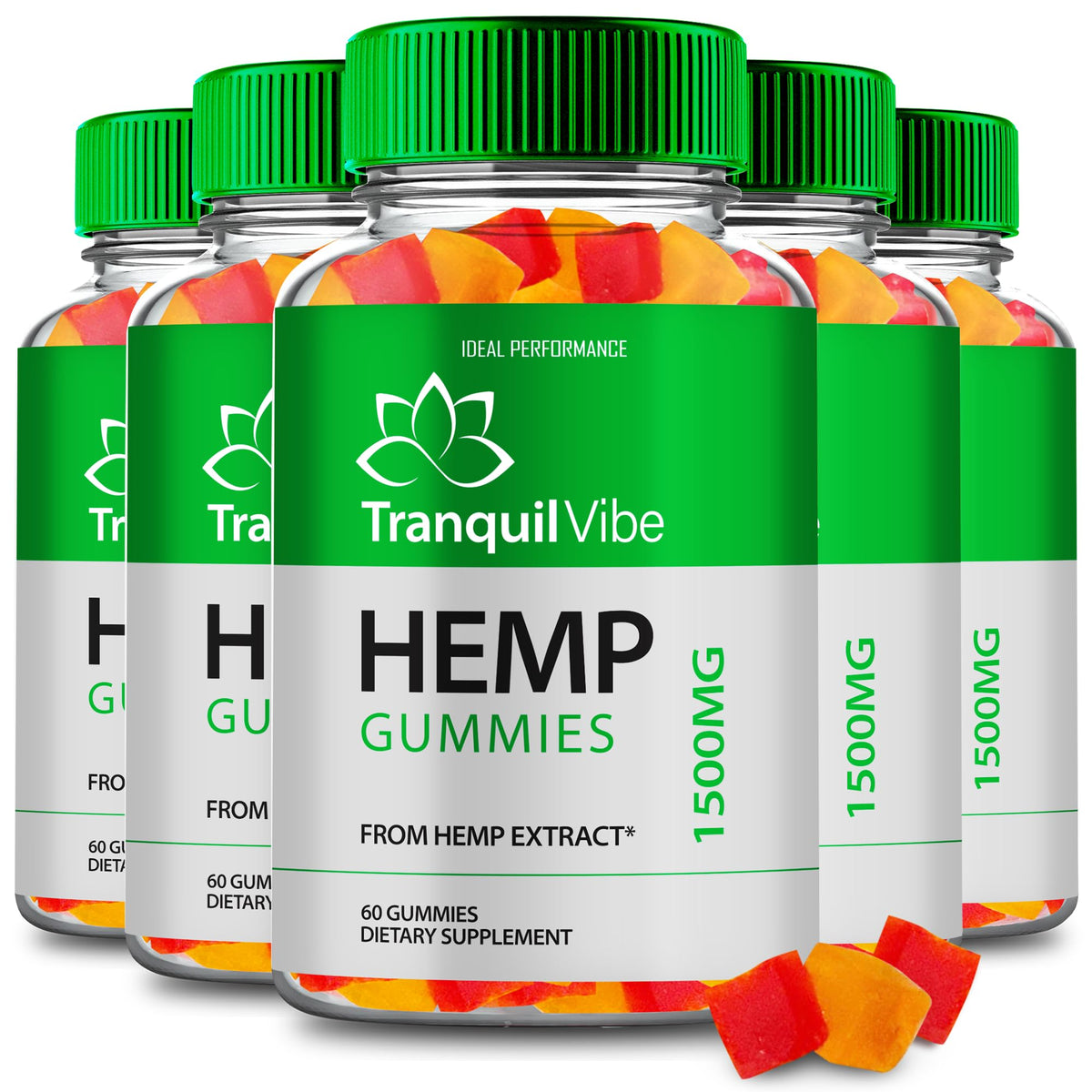 Maximum Strength All Natural Gummies (5 Pack) H4225