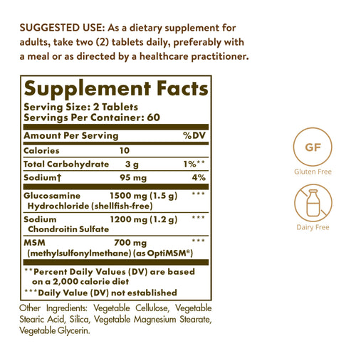 120 Tablets Glucosamine Chondroitin MSM R99351