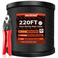 Black Stainless Steel Cable for Railing 220FT 1/8" T316 Wire Rope A3569