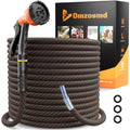 3/4" Flexible Non-Expandable Garden Hose with 10 Function Nozzle, 100ft V676015