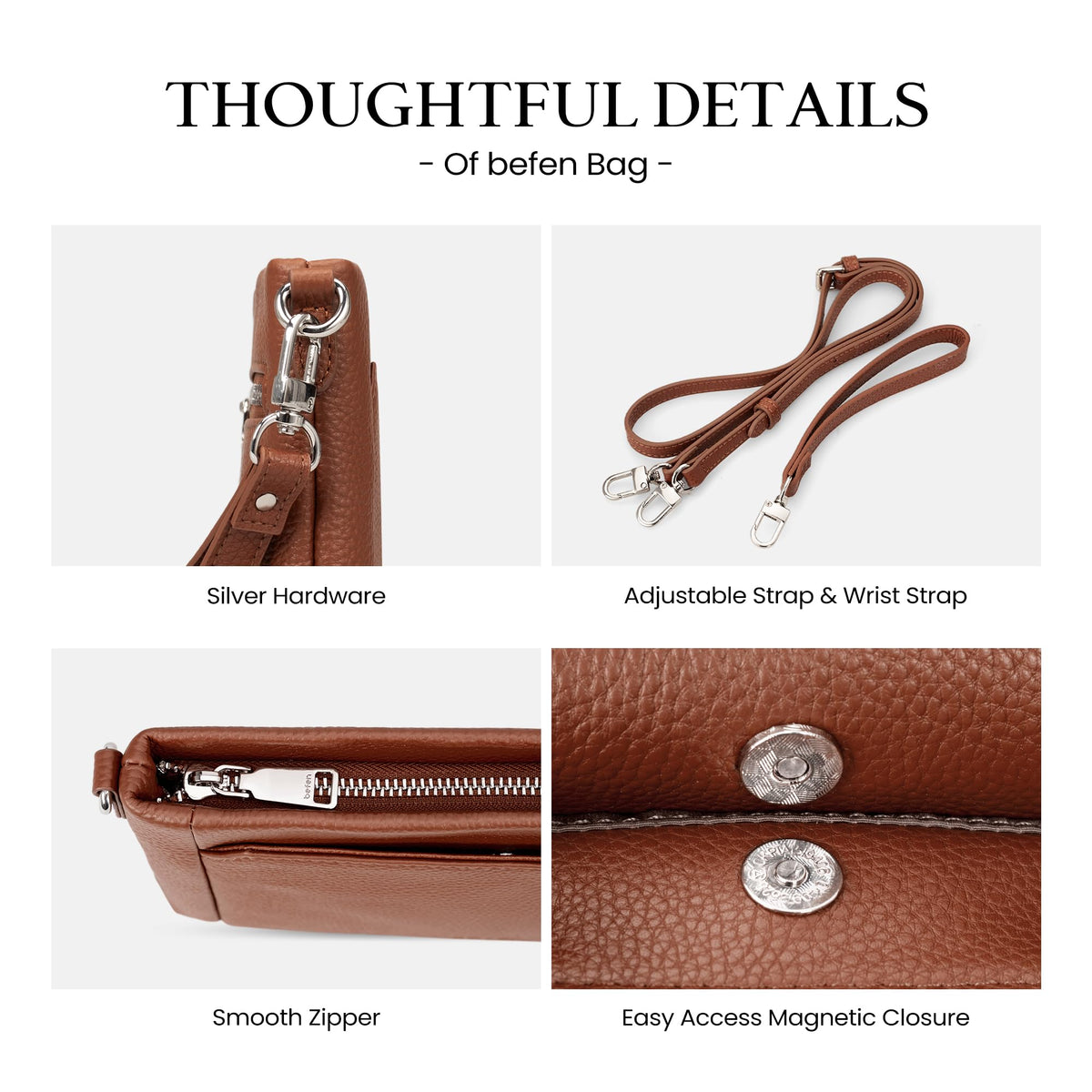 Genuine Leather Wristlet Wallet with Built in Wallet E93756