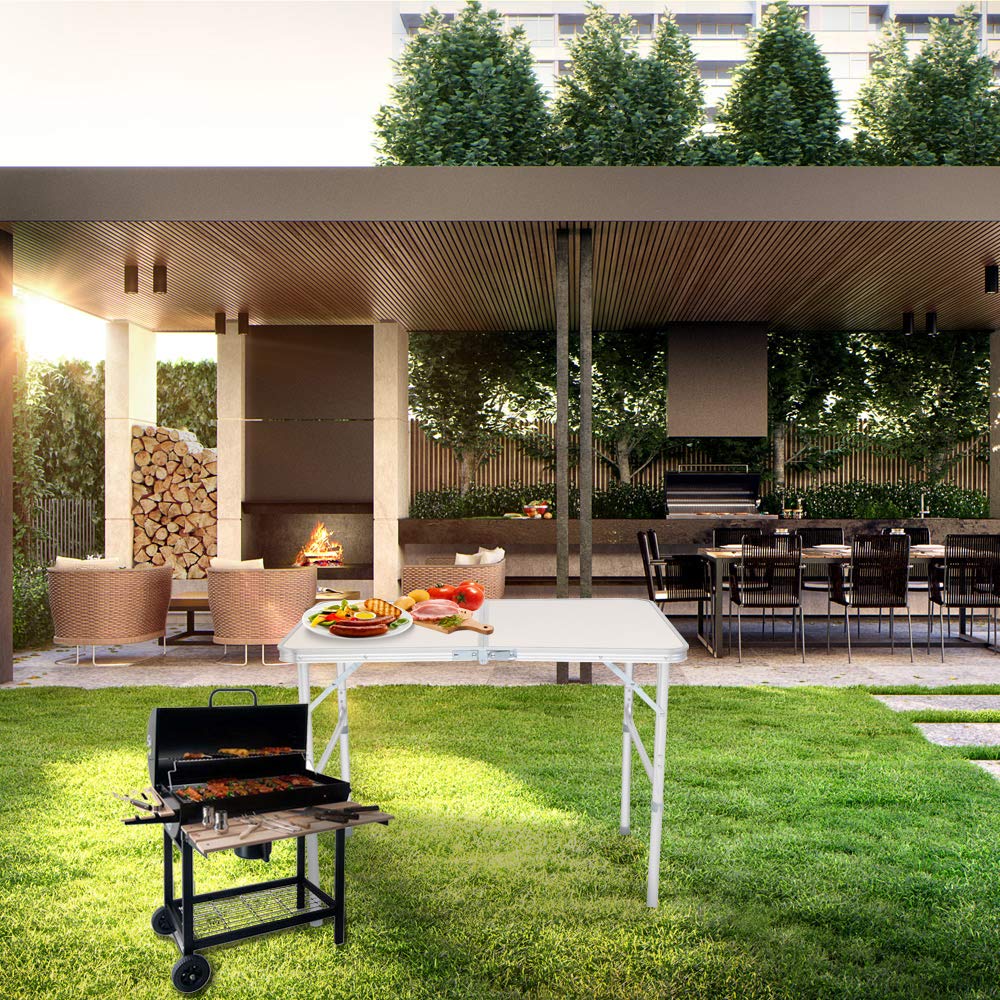 3FT Aluminum Folding Table with Carrying Handle B809830