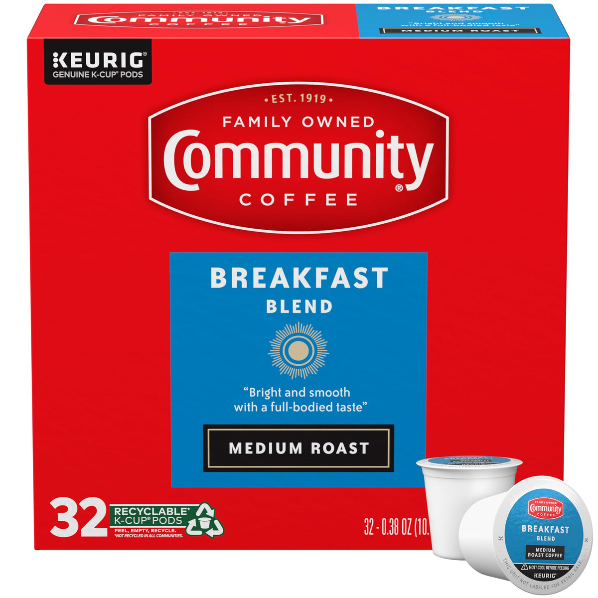 Medium Roast Single Serve Coffee Pods 32 ct T24143
