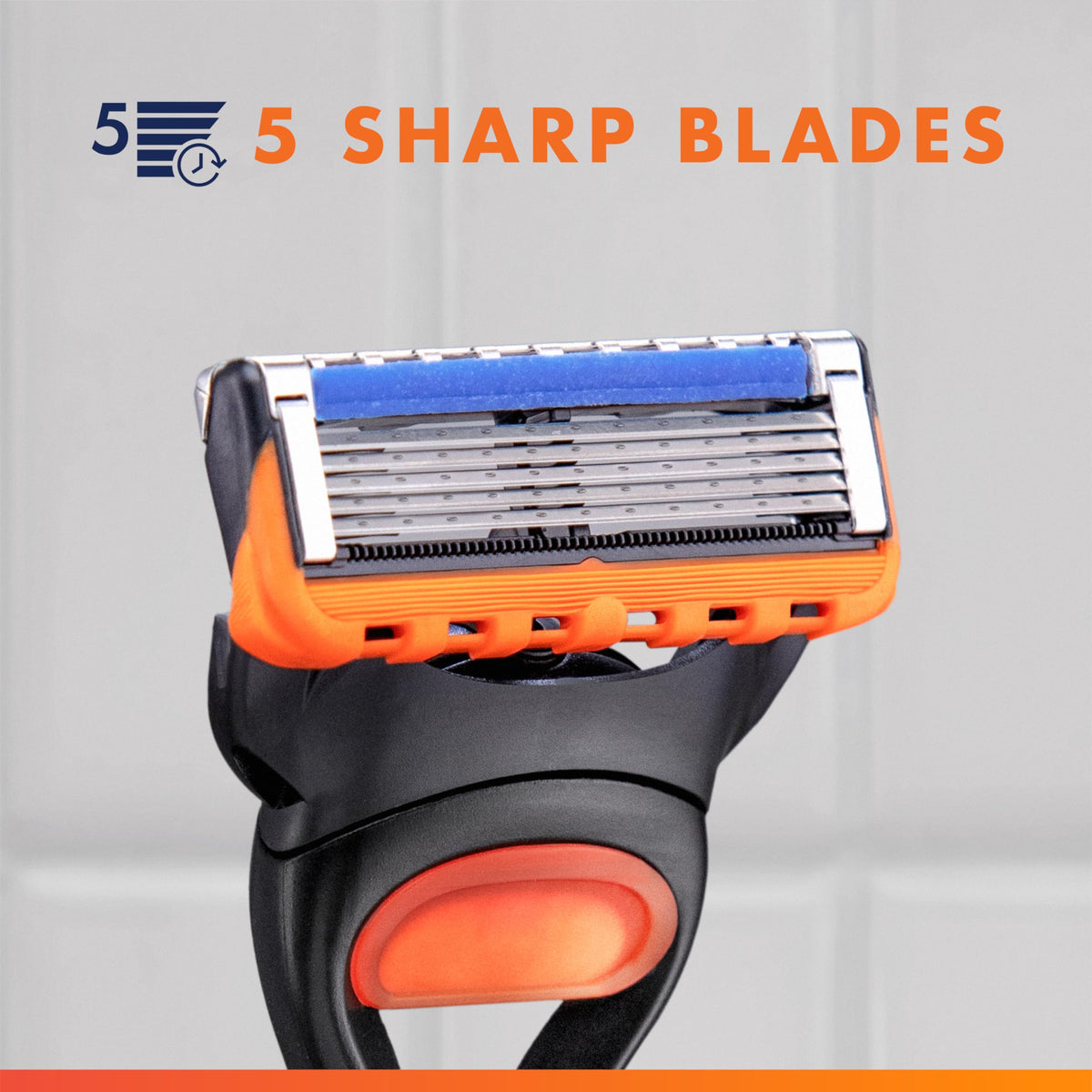5-Blade Razor with 3 Blade Refills O334