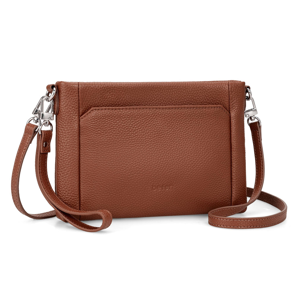 Genuine Leather Wristlet Wallet with Built in Wallet E93756