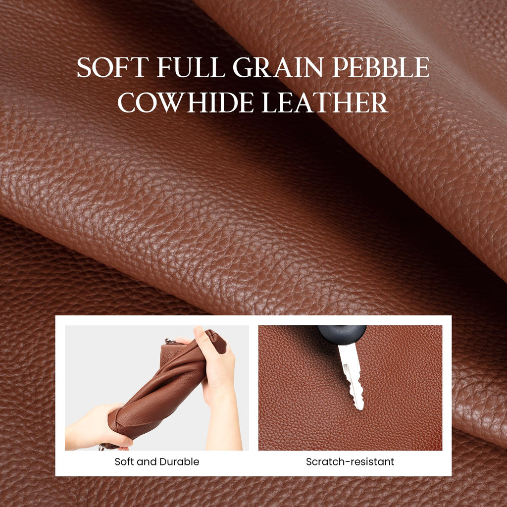 Genuine Leather Wristlet Wallet with Built in Wallet E93756