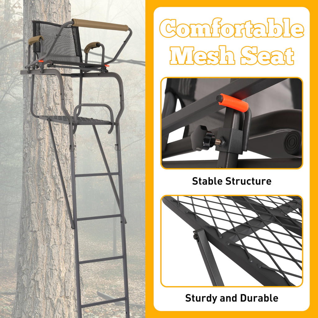 Ladder Tree Stand with Mesh Seat U173198