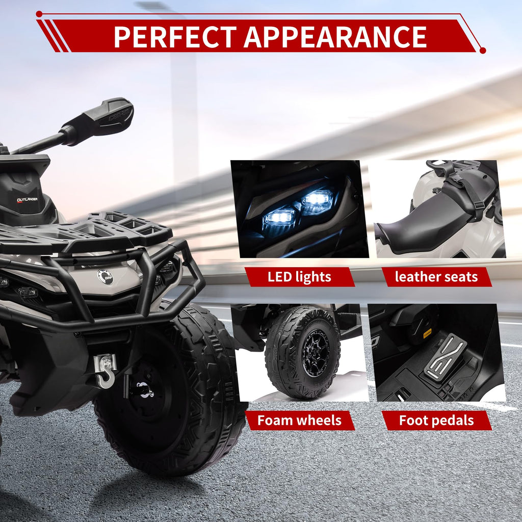 24V 2 Seater 4WD Electric ATV Toy Car with Bluetooth U680