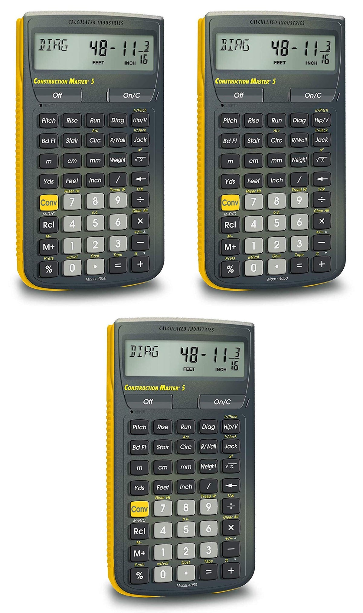 Construction Calculator Pack of 3 T158850