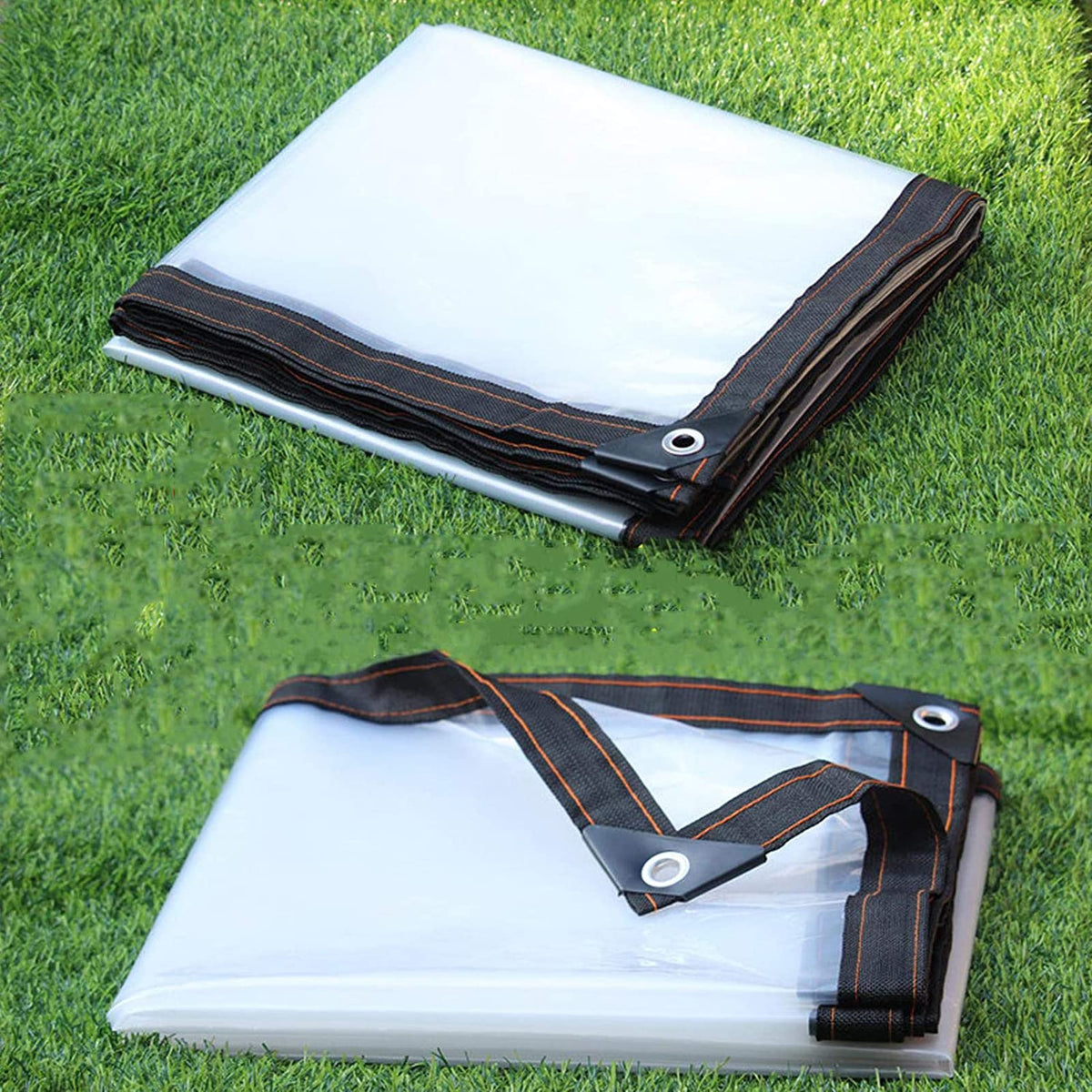 Heavy Duty Waterproof Clear 3x3ft Poly Tarp with Grommets Z884313