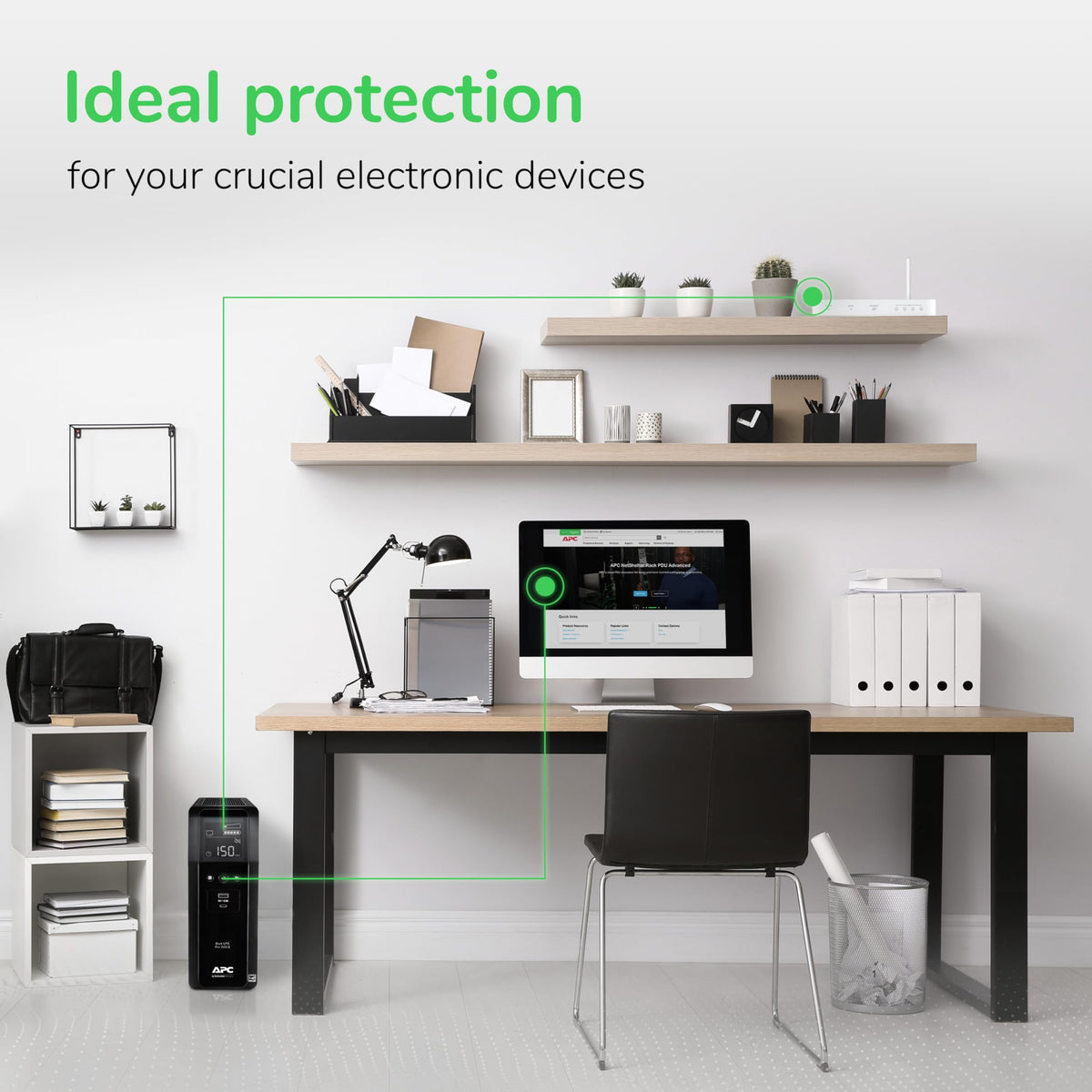 Pure Sine Wave UPS Battery Backup & Surge Protector Q8859