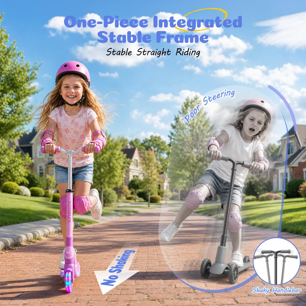 2 Wheel Kids Kick Scooter with Light-Up Wheels Y65717