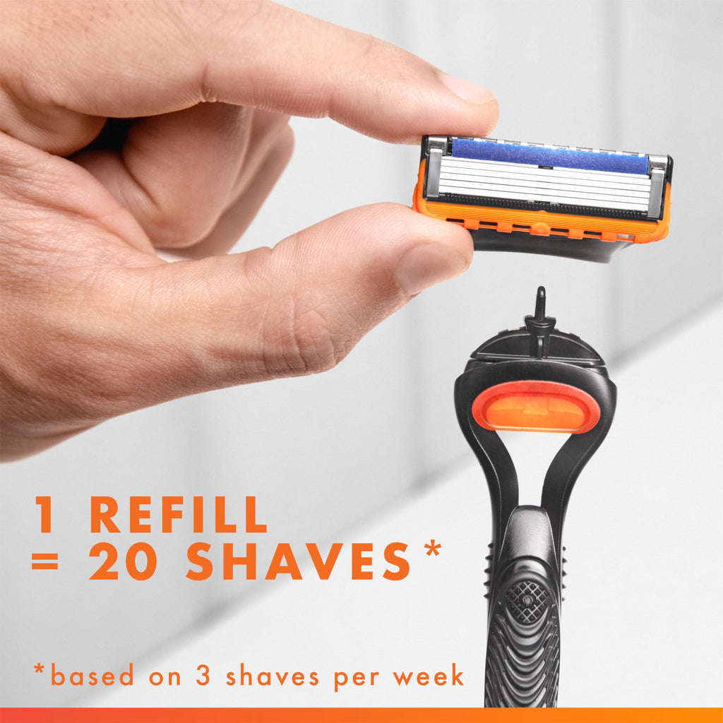 5-Blade Razor with 3 Blade Refills O334