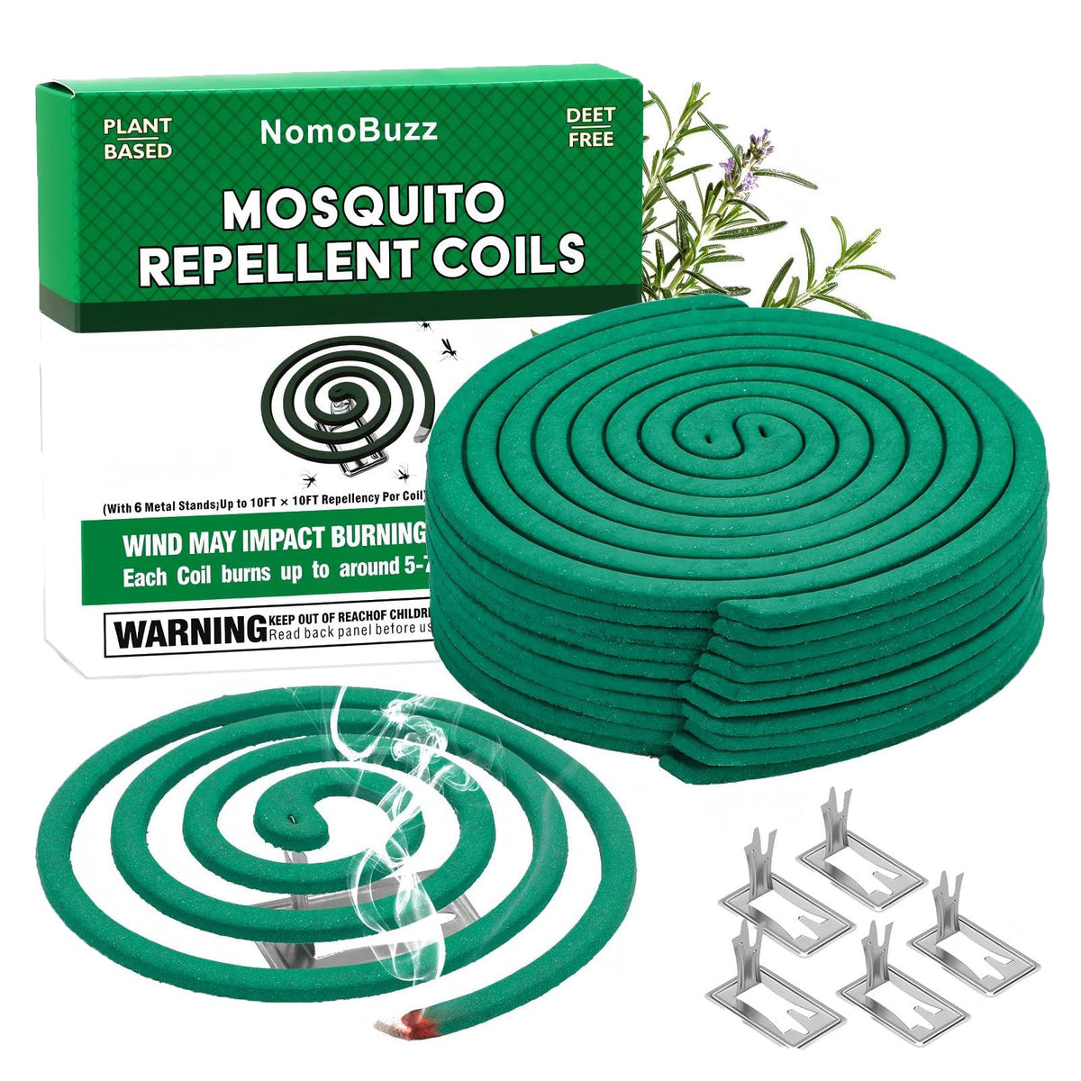 Citronella Mosquito Repellent Coils Outdoor 40 Count G78532