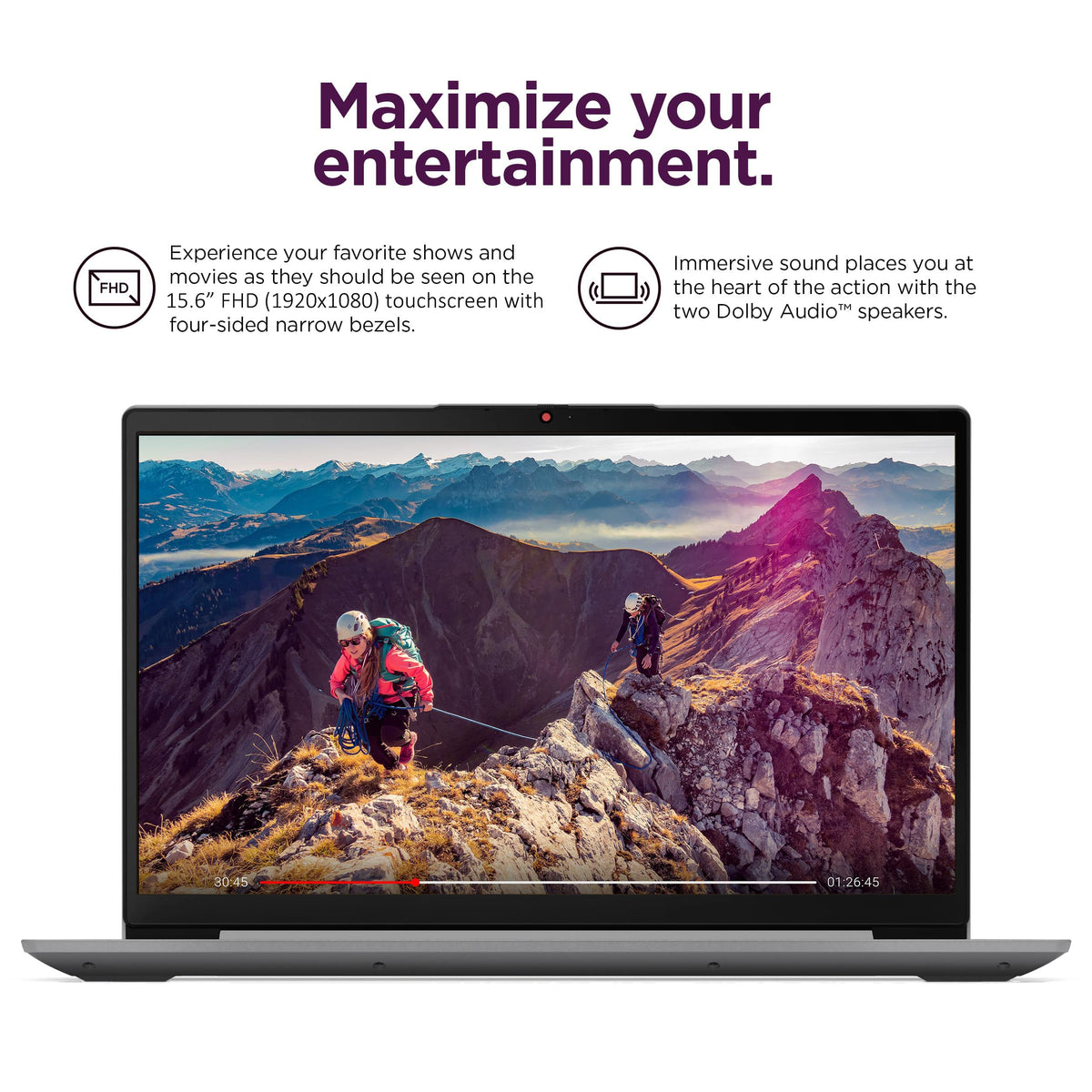 15.6" FHD Touchscreen Laptop 16GB RAM 256GB SSD Intel Core i3 Grey X15010
